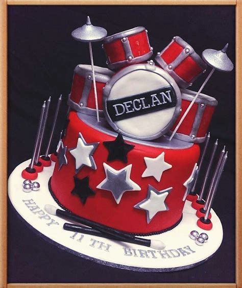 Drum Kit Drum Cake Birthday Fun Birthday Candles
