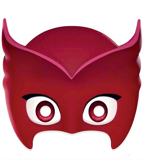 Owlette From Pj Masks Single 2d Card Party Face Mask