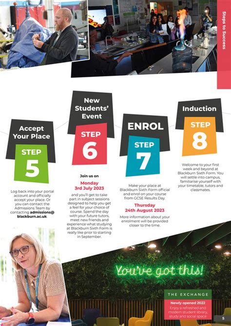 Blackburn College Blackburn Sixth Form Prospectus 2023 Entry Page