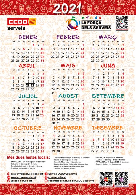 Calendario Laboral 2021 Barcelona Calendarios Para Imprimir Y