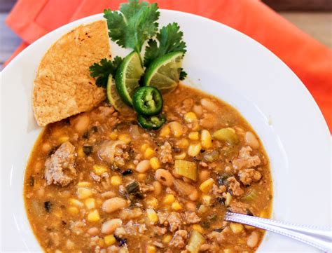 White Turkey Chili With Beans And Jalapenos For Super Bowl Homemade