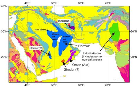 Spreading Of Infra Cambrian Hormuz Salt Basins In Arabian Gulf And
