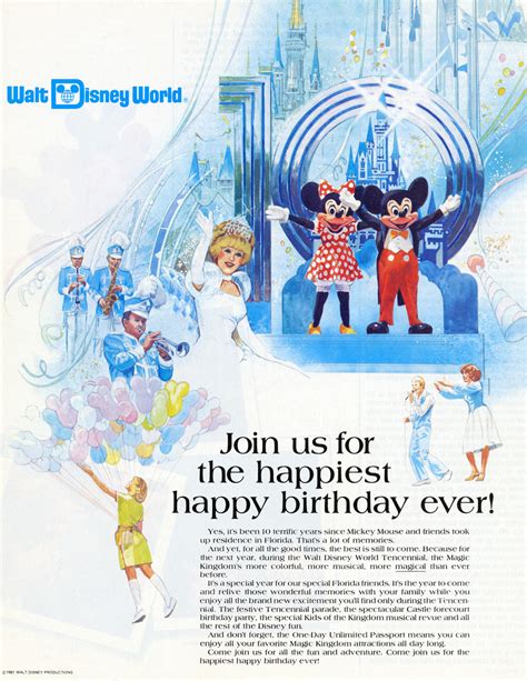 Vintage Walt Disney World The Tencennial Celebration