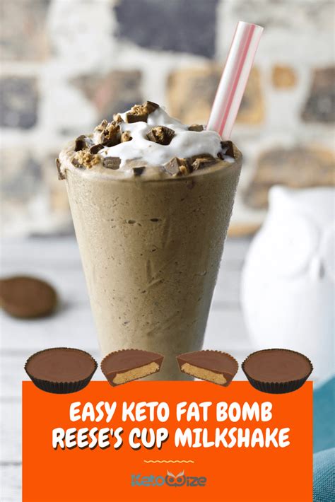 With the right thickness and flavor. Easy Keto Fat Bomb Reese's Cup Milkshake Recipe - Ketowize