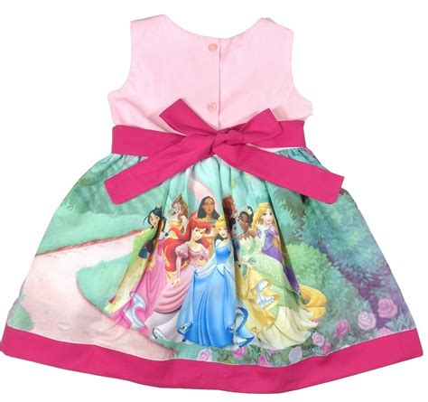 Vestido Infantil Roupa Personagem Festa Princesas Disney ...