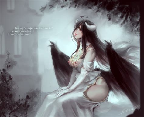 Rule 34 Albedo Overlord Areolae Breasts Female Female Only Horns
