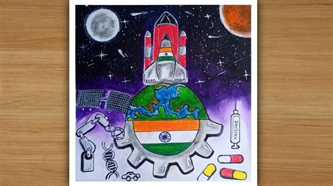 National Science Day Drawing Achievements Of India In The Field Of
