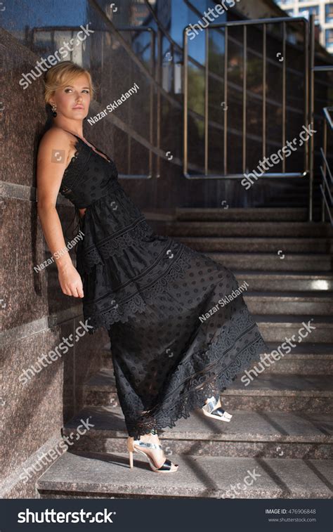 Beautiful Mature Women Black Dress Day Stock Photo Shutterstock