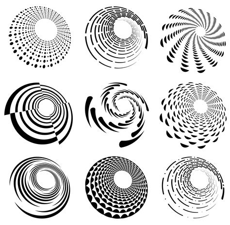 Spiral Vortex Swirl Shape Set Free Stock Photo Public Domain Pictures