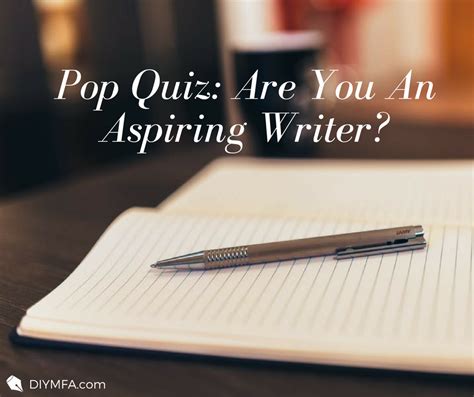 Pop Quiz Are You An Aspiring Writer