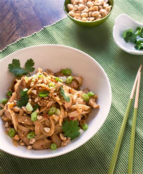 Spicy Thai Chicken Peanut Noodles The Artful Gourmet Food Stylist