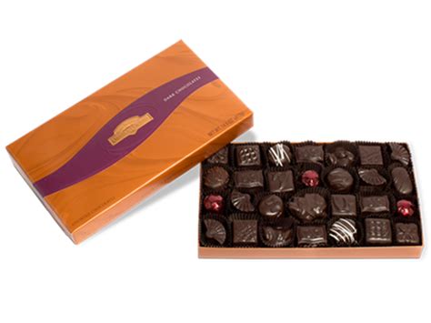 Assorted Dark Chocolate Gift Box, Gourmet Dark Chocolate Box, Boxed Assorted Dark Chocolates
