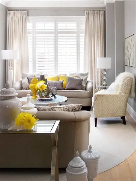 8 Beautiful Living Room Design Ideas With Yellow Accent Decorextra