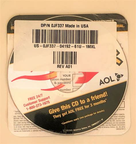 Aol Disc Cd Collectible 3 Month Free Ebay
