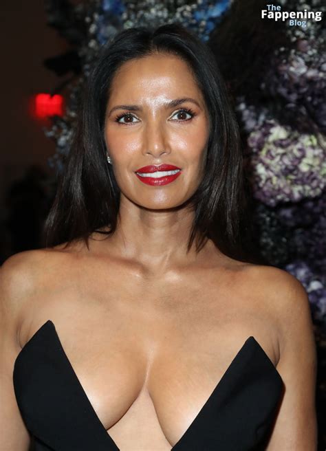 Padma Lakshmi Displays Her Sexy Breasts At The Christian Siriano Show