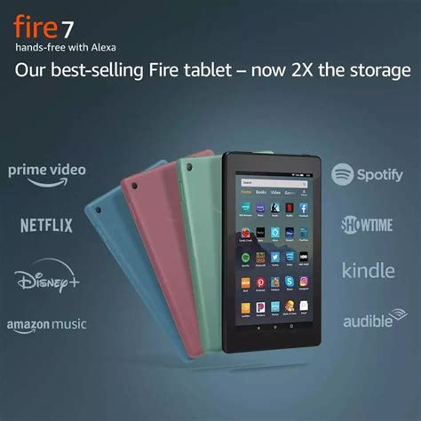 New Amazon Fire 7 Tablet With Alexa 7 Display 16 Gb 9th Generation