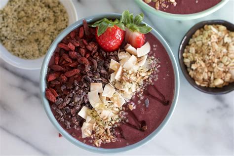 Acai Superfood Smoothie Bowl Packed With Tons Of Antioxidants Superfoods Like Raw Organic