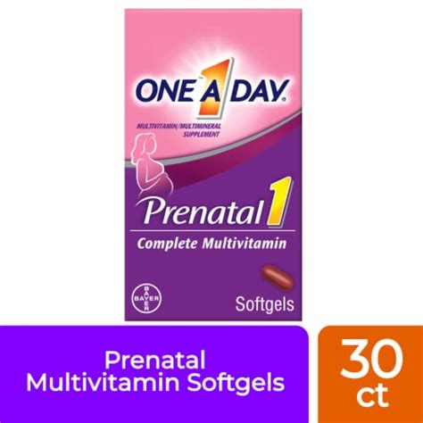 One A Day® Women S Prenatal 1 Complete Multivitamin Softgels 30 Ct Kroger