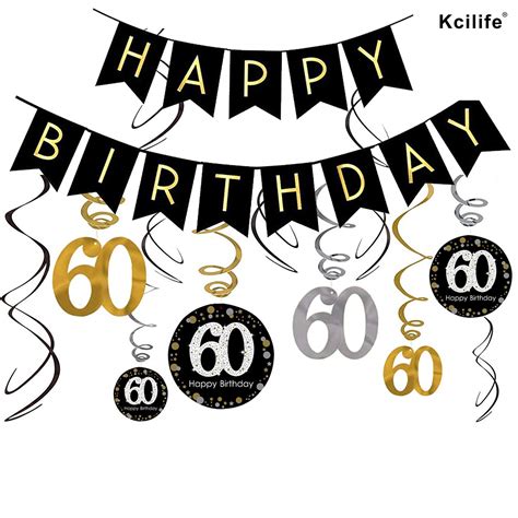 Buy Gold 60th Birthday Decorations For Menwomenfor 60th Birthday