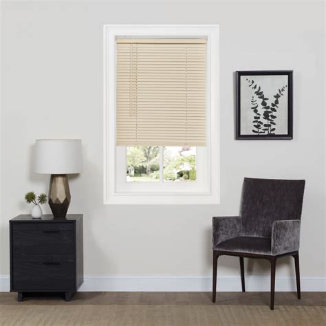 Cordless Room Darkening Mini Blind - 35 Inch Length, 64 Inch Height, 1