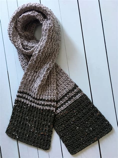 Mens Scarf Crochet Pattern Easy Easy Crochet Scarf Pattern Etsy Uk