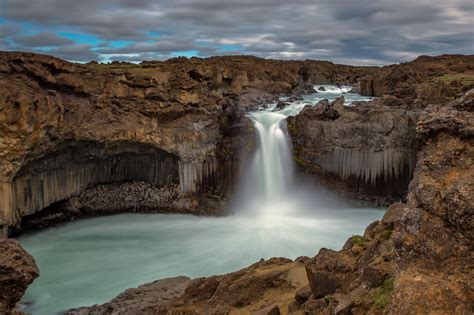 Visualized Memories — Aldeyjarfoss Ii Nice Waterfall In The Highlands