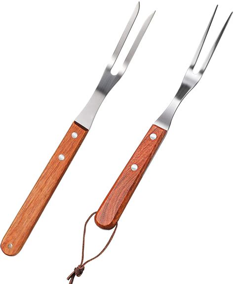 Meat Forks With Wooden Handle And Stainless Steel Carving Fork Barbecue