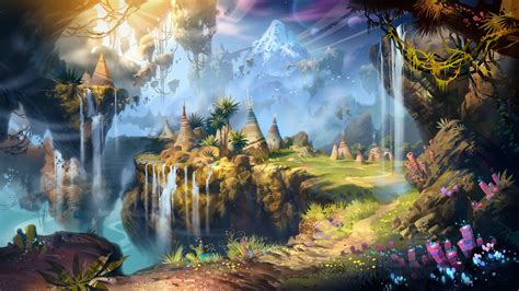 Fantasy Landscape Art Artwork Nature Scenery Wallpapers Hd Desktop And Mobile Backgrounds