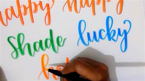 5 Different Shading Techniques Five Ways To Shade Your Lettering