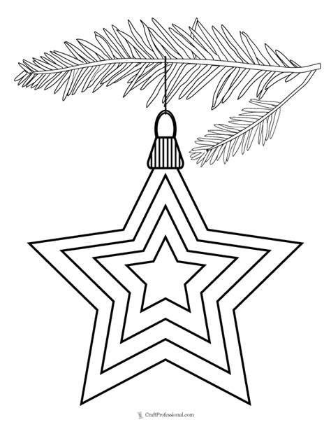 14 Christmas Star Coloring Pages