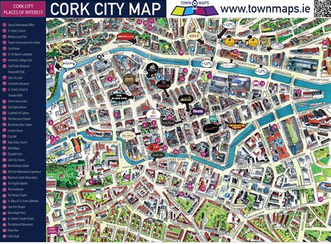 Map Of Cork City Ireland Joela Mabelle