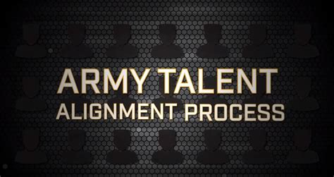 Army Releases New Talent Alignment Process Video Article The United