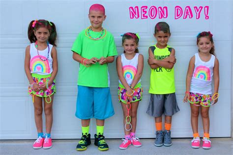 Neon Day Sports Day Dress Up Ideas Spirit Week Outfits School
