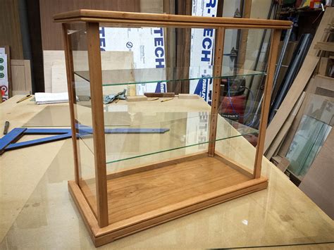 Handmade Cherry Wood And Glass Display Case Chameleon Woodcrafting
