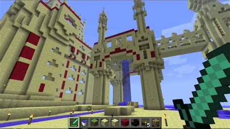 Giant Sand Castle Minecraft Youtube