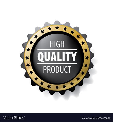 Best Quality Product Sign On White Royalty Free Vector Image