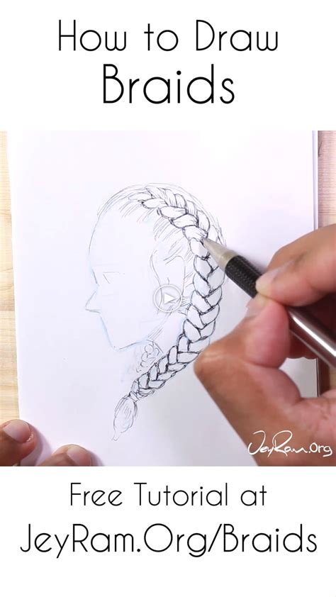 Brush your hair to remove. How to Draw Braids: Easy Tutorial for Beginners # ...