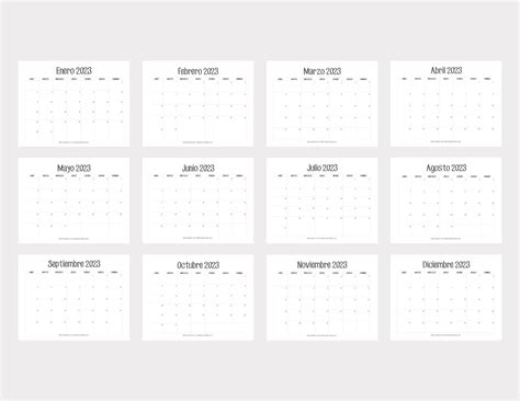 Calendarios 2023 Para Imprimir Descarga Gratis Minimalista Free Hot Riset