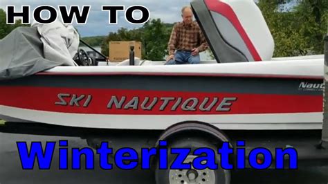 Inboard Boat Winterization Ski Nautique Winterization Youtube