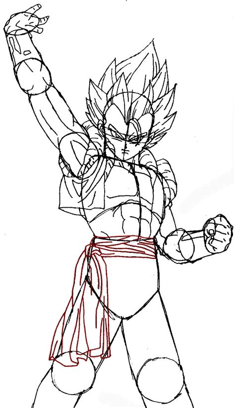 How To Draw Gogeta From Dragon Ball Z In Easy Steps Tutorial How To
