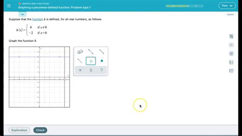 Graphing A Piecewise Defined Function Aleks Problem Type 1 Youtube