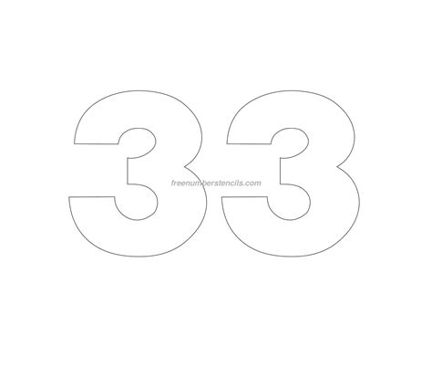 Free Helvetica 33 Number Stencil