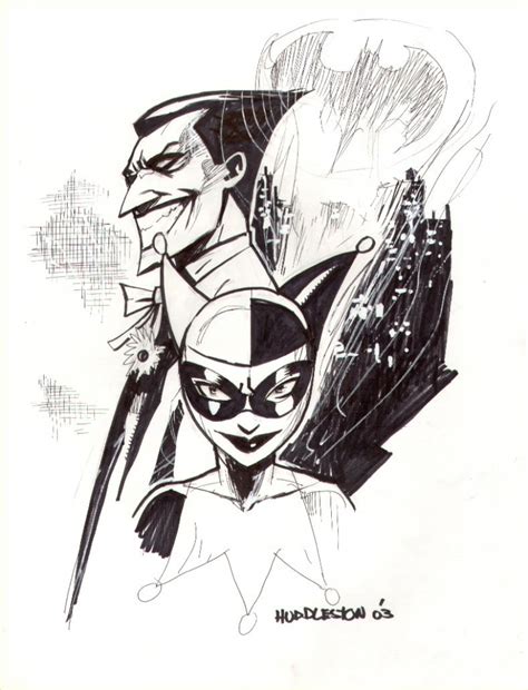 54 Joker And Harley Quinn In Norm Lees Karen And Norms Sketch Book Comic
