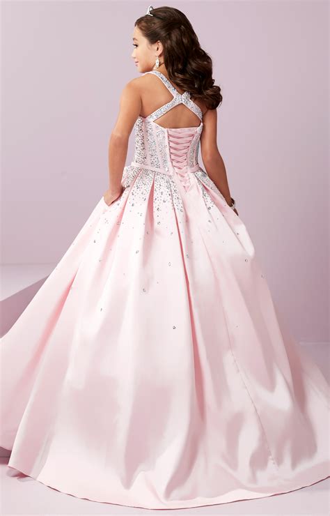 Tiffany Princess 13495 - Structured Mikado Ballgown with Beading Prom Dress
