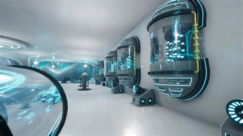 Modular Futuristic Sci Fi Medical Laboratory In Props Ue Marketplace