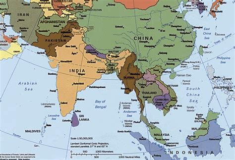 Peta Gambar Benua Asia Peta Benua Asia Kekayaan Alam Batas Wilayah