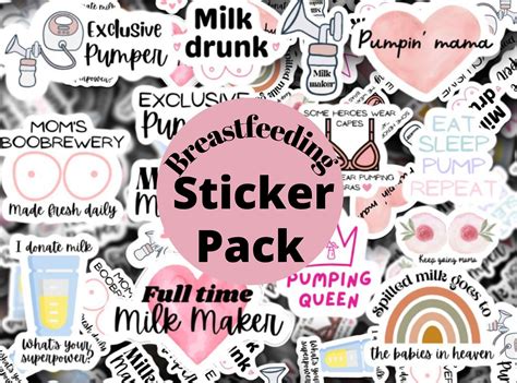 Breastfeeding Stickers Pack Sticker Deal Liquid Gold Etsy