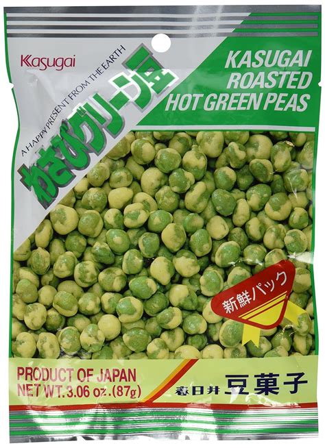 Kasugai Roasted Hot Wasabi Flavor Green Peas Japanese Import By