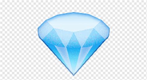 Art Emoji Sticker Blue Diamond Emoji Gemstone Blue Diamond Png