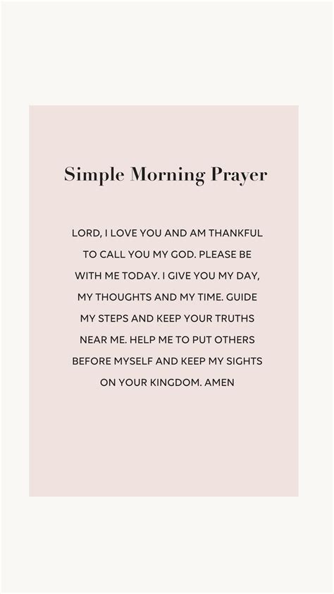 Simple Morning Prayer Brightontheday